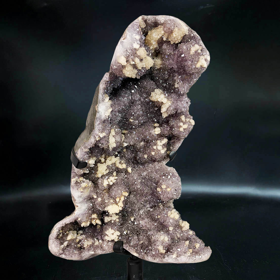 Amethyst Quartz with Calcite Crystals (Phantoms) 23